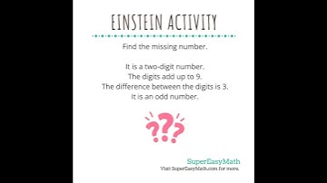 Find the mystery number! #math #supereasymath #einsteinactivity #tiffany #odd