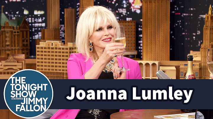 Joanna Lumley Drinks Lots of Free Champagne Promot...