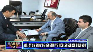 Vali̇ Aydin Sydv De Deneti̇m Ve İncelemelerde Bulundu