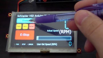 Arduino Mega controlling Schneider VSD using 4D Systems Colour LCD