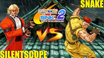 Capcom vs SNK 2 SILENTSCOPE vs SNAKE (Fightcade CVS2) pt 2