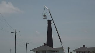 $5M restoration efforts on historic 150-year-old Bolivar Point Lighthouse began Monday