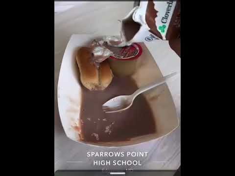 “Slimy” chocolate milk served at Sparrows Point High School last Tuesday. Courtesy Sammi Lunsford