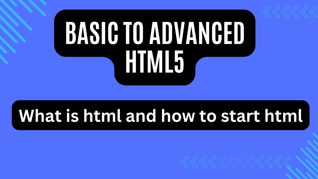 what is html how to write html. basic to advanced html. - YouTube