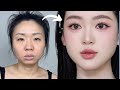 Korean Romantic makeup Tutorial 2026 - Round face + Small eyes│Bridal, Valentine's day, Dating