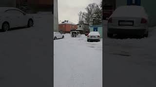 Снежная зима в Калининграде.