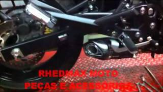 Rhedmax - Ponteira Escapamento Jeskap Three Carbon Carbono Para Xj6