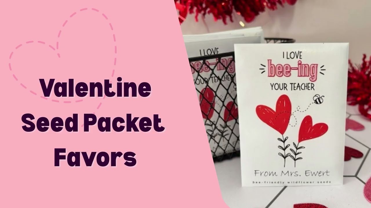 Non-Candy Valentine Favors for Classrooms | Seed Packets