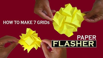 Origami 7 Grids Flasher - DIY Oscillating flash flasher