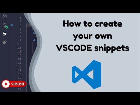 How to generate custom snippets on vscode.
