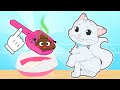 BABY PETS 💩🐱 La gata Kira aprende a hacer caca en el arenero