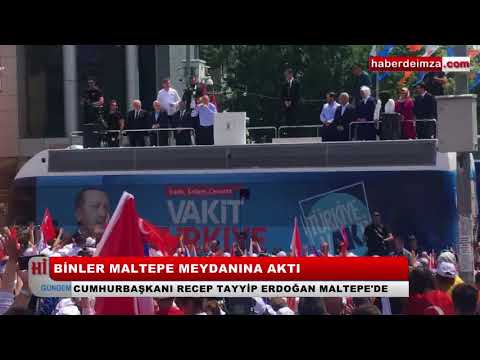 Cumhurbaşkanı Recep Tayyip Erdoğan Maltepe'de