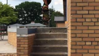 Slow mo 6 Stair bail/slam Nash