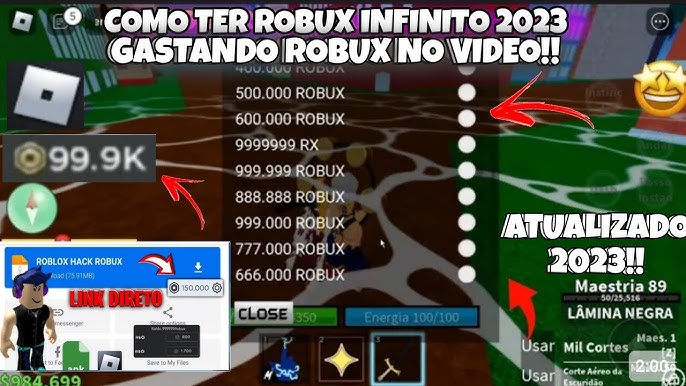 🤨LANÇOU! ROBLOX HACK ROBUX INFINITO + MOD MENU APK 2023 ( VIA MEDIAFIRE )  