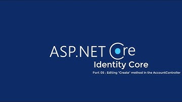 ASP.Net Core Identity - Part 05 : Create users in Identity database with ASP.NET Core 3.1 and C#