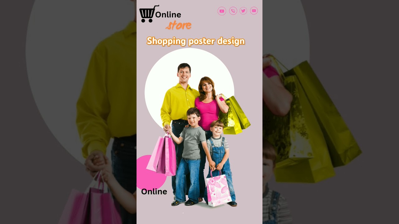 Shopping poster design full video on YouTube ❤️❤️