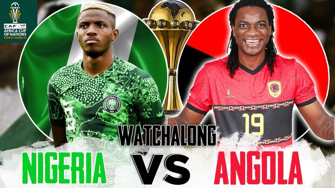 NIGERIA 1-0 ANGOLA ( LIVE WATCHALONG ) AFCON 2023 QUARTER FINALS - YouTube