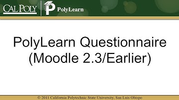 Activity: Questionnaire (Moodle 2.3/Earlier)