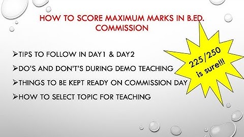 TNTEU B Ed  Commission Guidelines, tips, Do