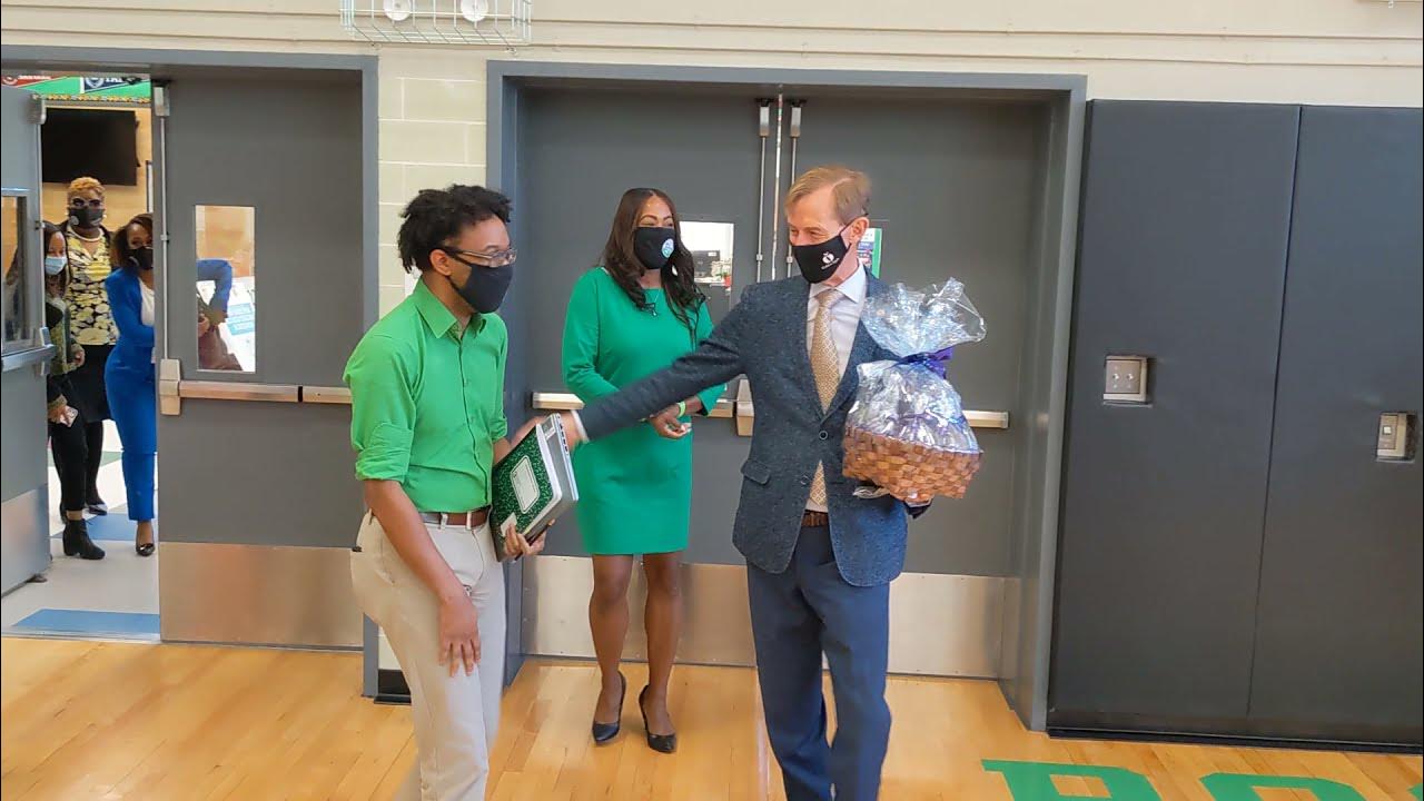 Reginald Spears of Bronzeville Classical School surprised with 2021