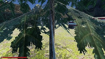 godot game. cutting down a tree