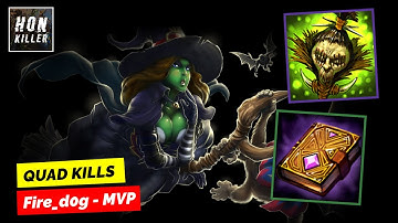 HoN Wretched Hag GRIMOIRE OF POWER with SHRUNKEN HEAD - MVP