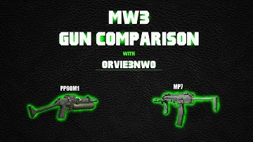 MW3 Gun Comparisons Ep. 6: PP90M1 vs MP7 [Call of Duty Modern Warfare 3]