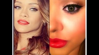 ★★ Rihanna Grammy 2013 Inspired Makeup Tutorial!!! ★★