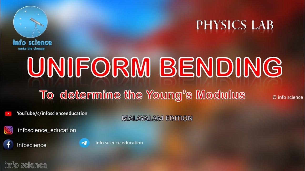 Uniform Bending (Pin and microscope) || To determine Youngs modules of a rectangular bar 