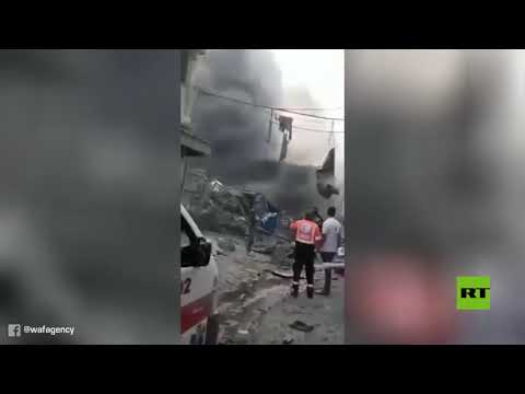 سقوط ضحايا بانفجار ضخم وسط مدينة غزة