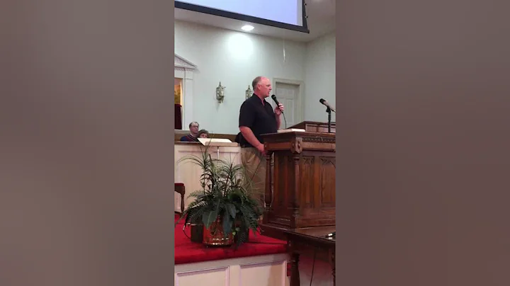 Bryan singing in church