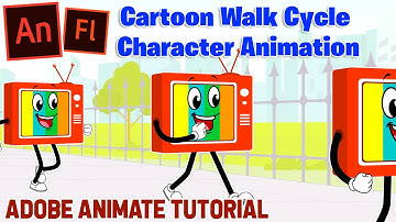 Cartoon Character Walk Cycle Animation(Part-02), Adobe Animate Tutorial