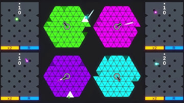 Core Destruction - Neon Cyberpunk Players - Marble Race #unity #algodoo #marblerace #satisfying