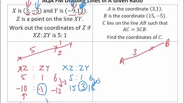 AQA FM Dividing A Line In A Given Ratio