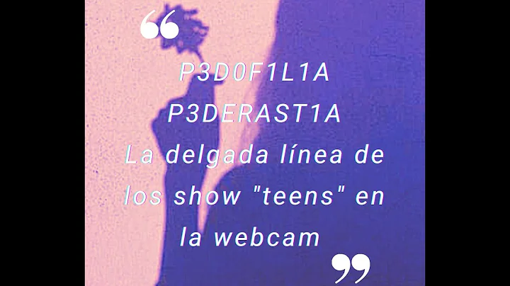 La delgada lnea de los shows "teen" en la webcam