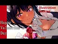 【イラストメイキング】ハッピーバレンタイン♡