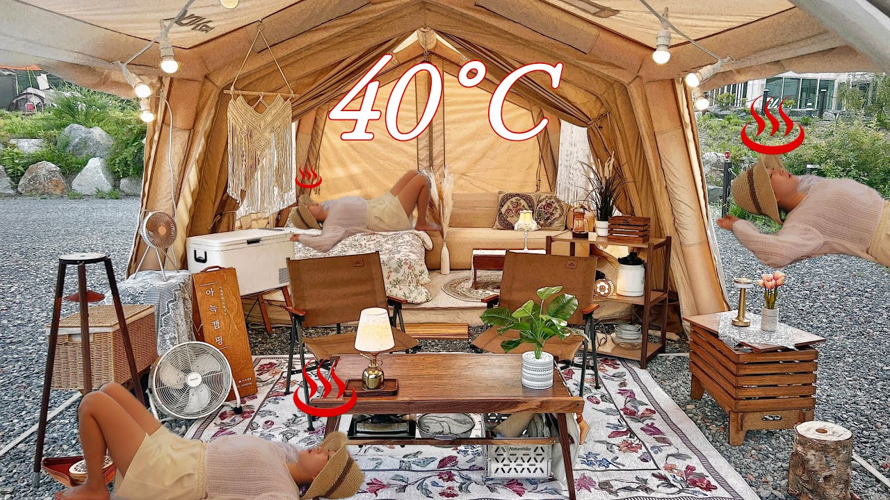 40°C Hellfire Camping ♨ / Никакого летнего кемпинга ️ под палящим солнцем! 🥵 / Видеоблог о кемпинге