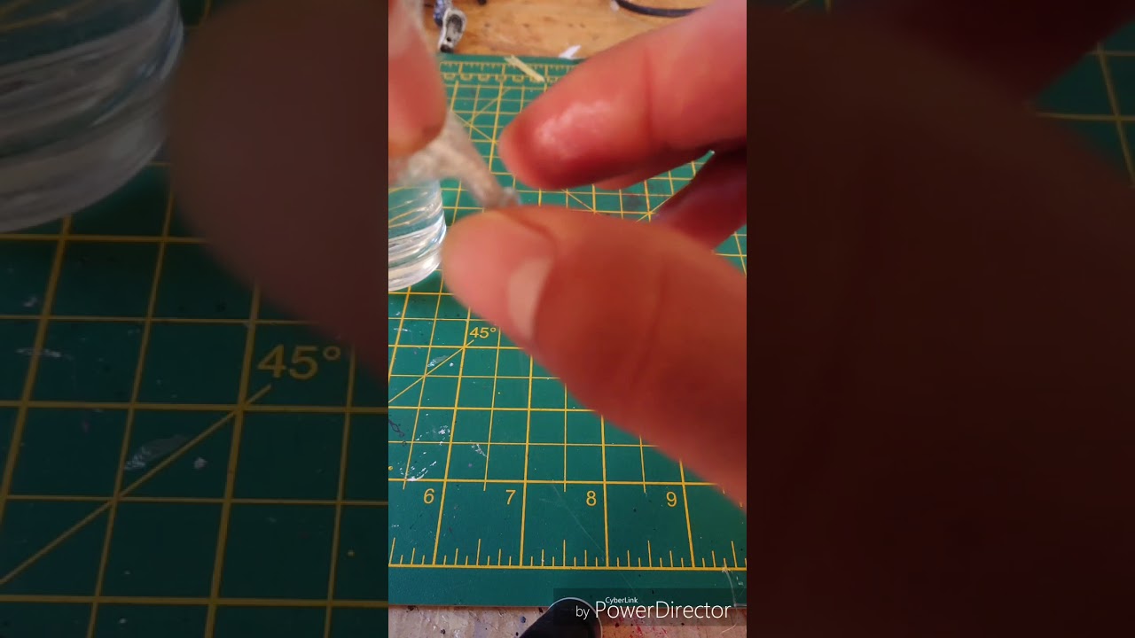 Muzzle flashes out of hot glue