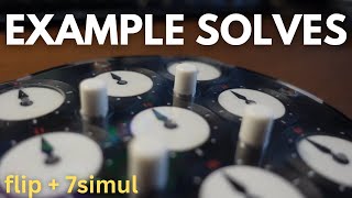 20 MINUTES of Clock Example Solves | 7simul + flip