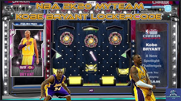 NBA 2K20 MyTeam Guaranteed FREE KOBE BRYANT LOCKERCODE - April 13