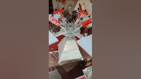 4 Color 4 Station Screen Printing Machine