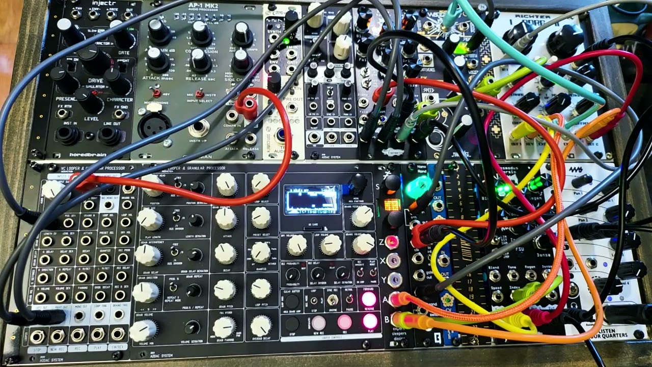 ADDAC 112 based guitar/mic eurorack setup