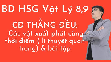 BD HSG Vật Lý 8,9: Chuyển Động Cơ Học | Chuyển Động Thẳng Đều | Các Vật Xuất Phát Cùng Thời Điểm.