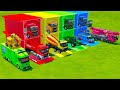 TRANSPORTING EXCAVATOR, MIXER TRUCK, FIRE &amp; RESCUE TRUCK, POLICE CAR, BUS WITH MAN TRUCK - FS22