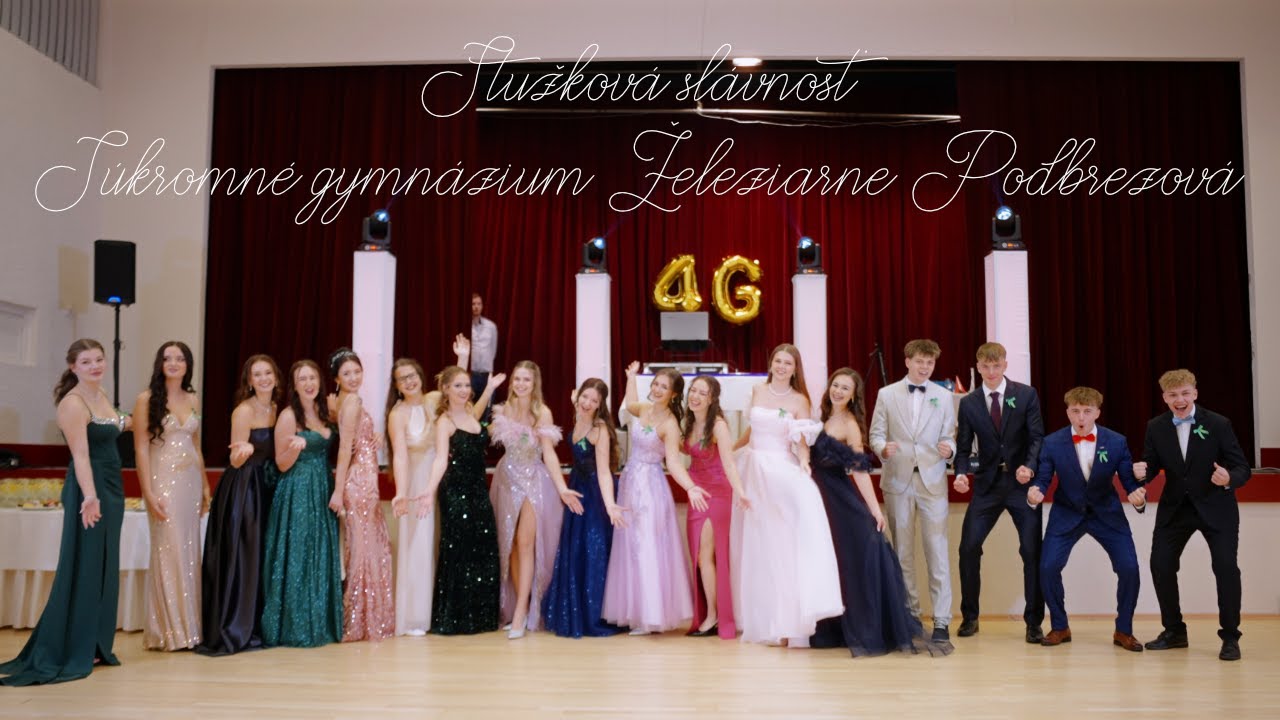 Stužková slávnosť - Súkromné Gymnázium ŽP - 4.G - zostrih