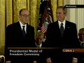 Alan Greenspan receives the Presidential Medal of Freedom