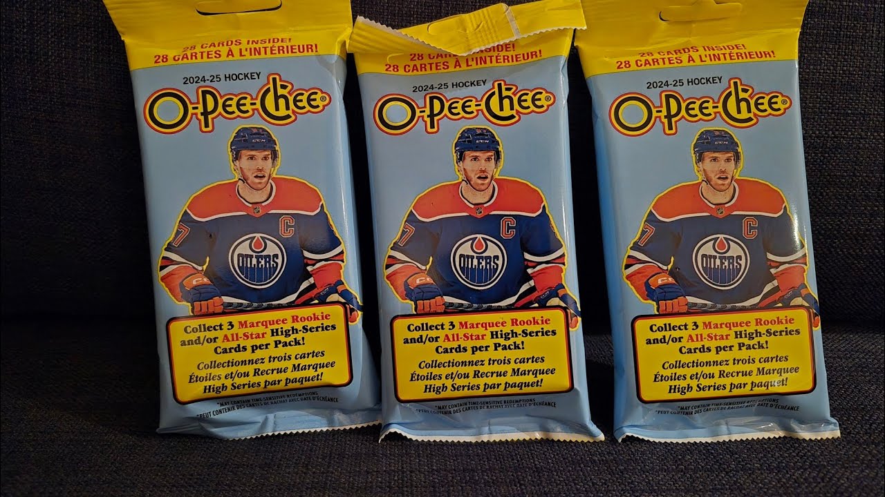 2024-25 O-Pee-Chee Hockey Fat Packs x 3