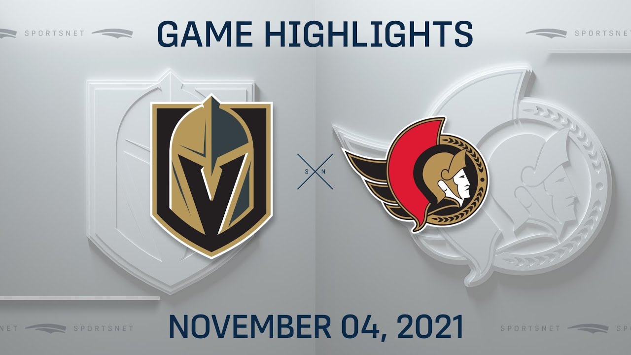 NHL Highlights | Golden Knights vs. Senators - Nov. 4, 2021