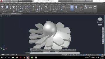How To make a 3D jet Engine or air Engine in Autocad 2017 | 3dlearners Academy
