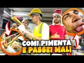 VIREI VENDEDOR de LANCHES 🤣 COMI PIMENTA e PASSEI MAL 😨 IRL do LUCAS